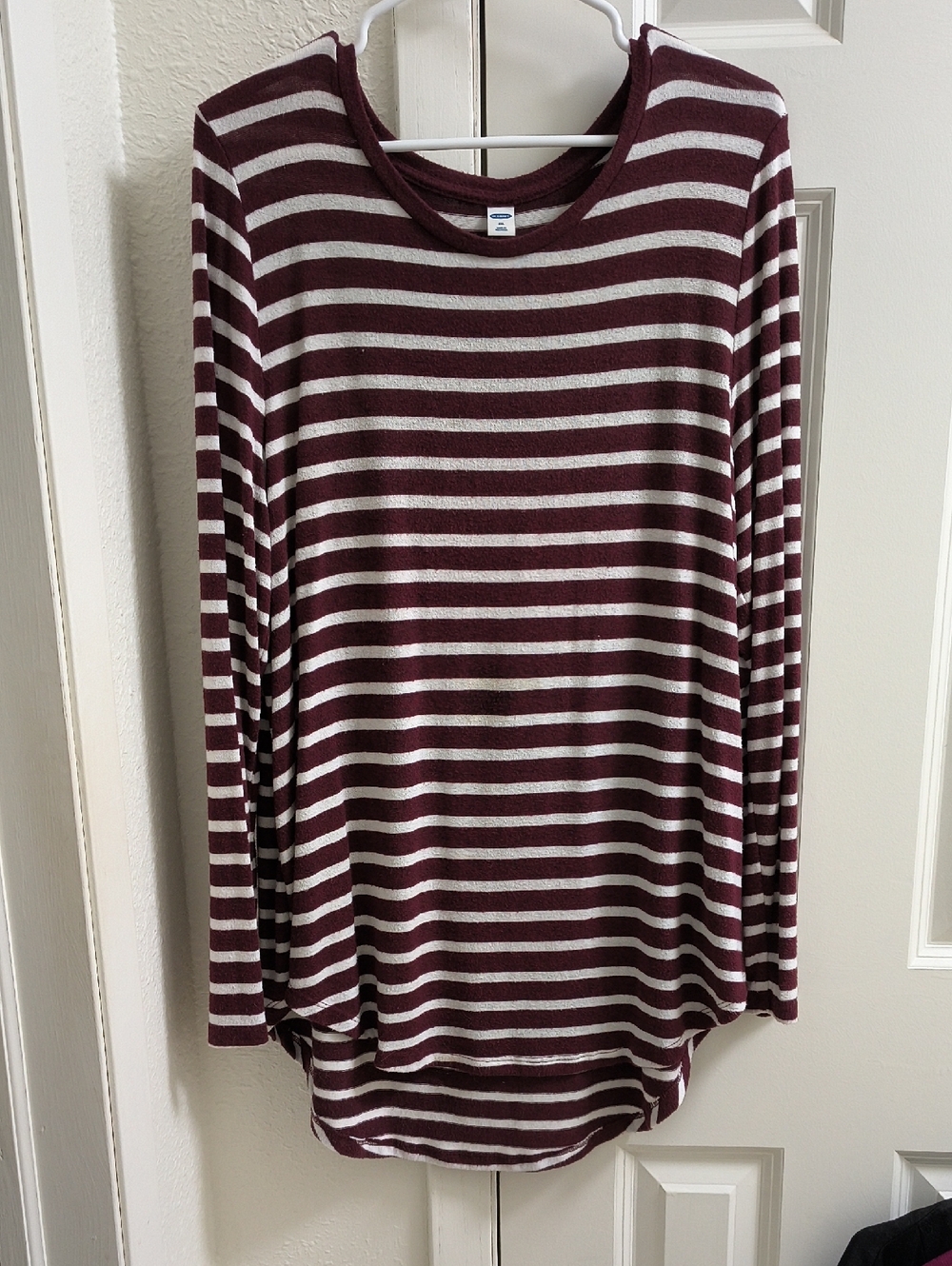 Old Navy Red And White Striped Sweater